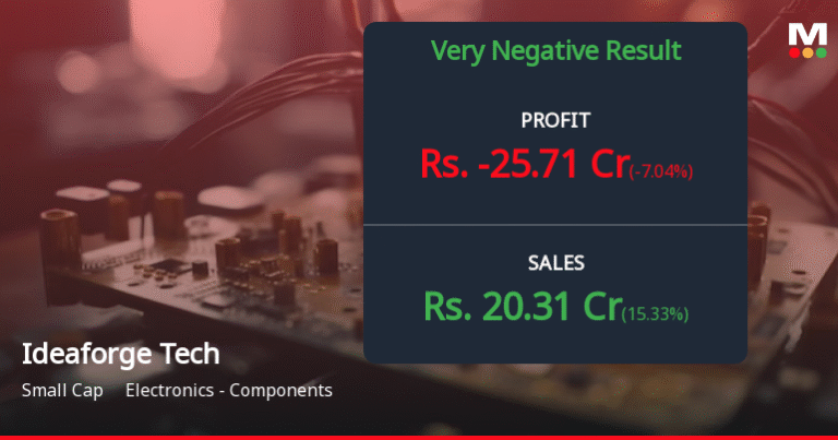 Ideaforge Technology Reports Declining Sales and Profitability in July 2025 Results