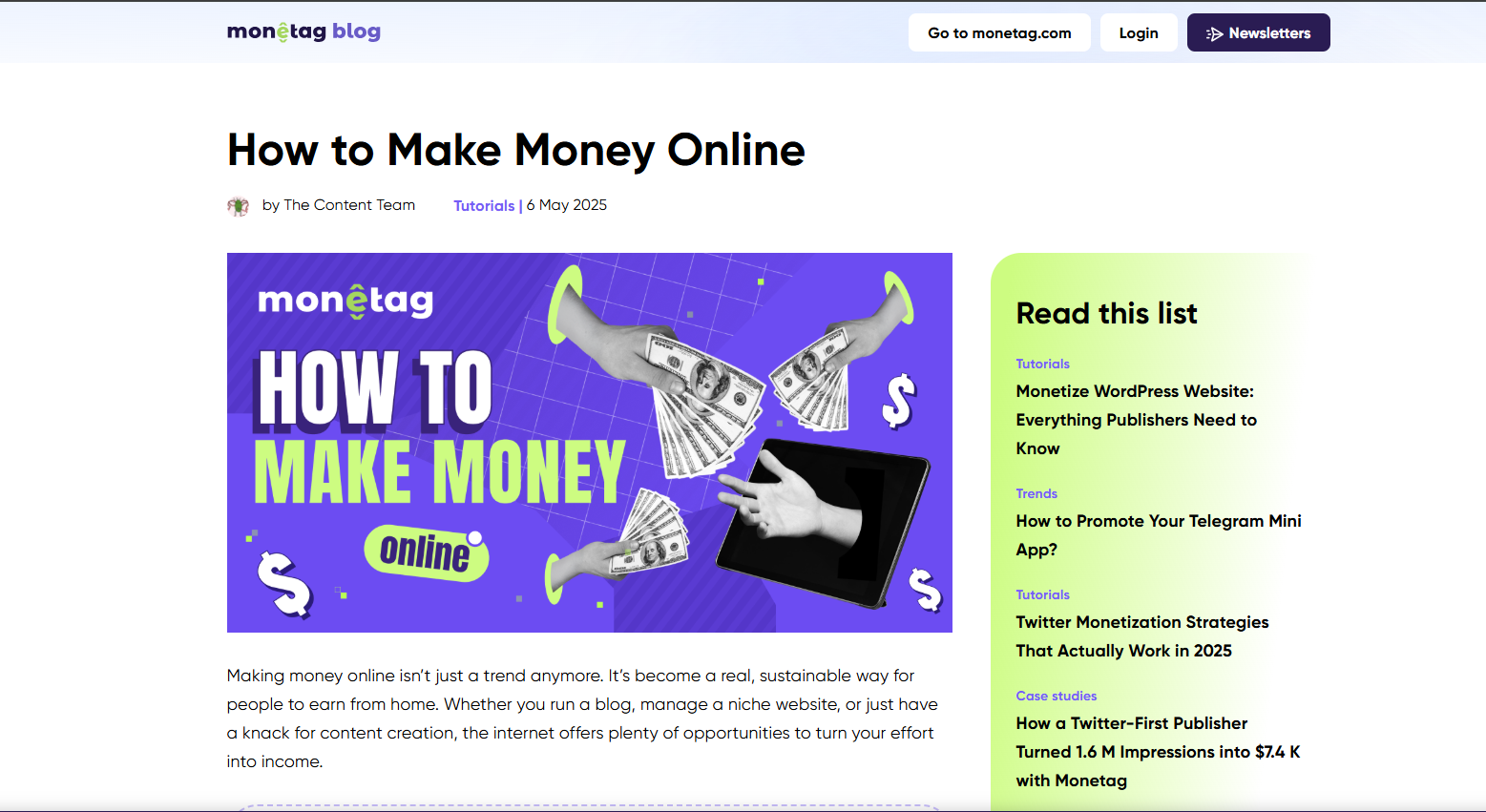 How to Earn from Monetag in 2025: Ultimate Guide to Profitable Website Monetization