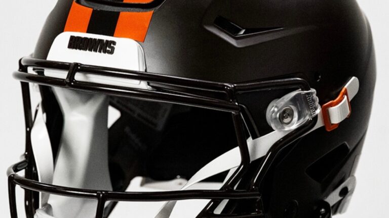 Browns introduce a brown helmet